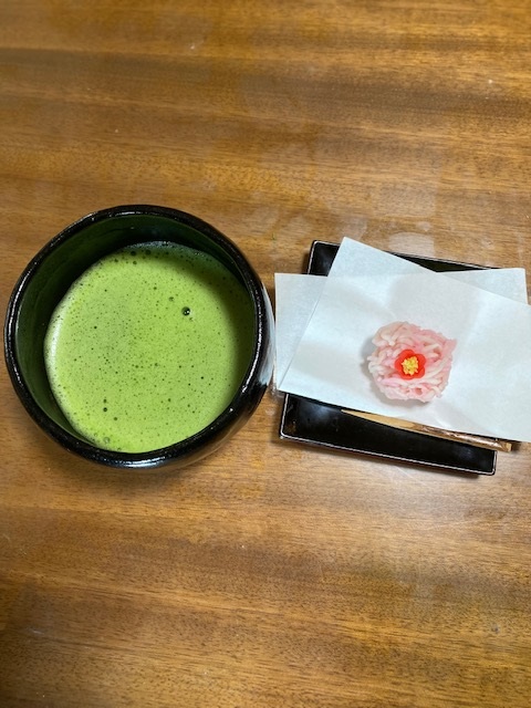 和菓子とお抹茶