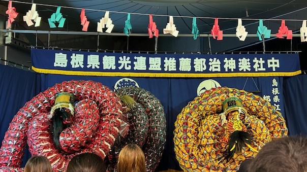 雪解け…と石見神楽♪